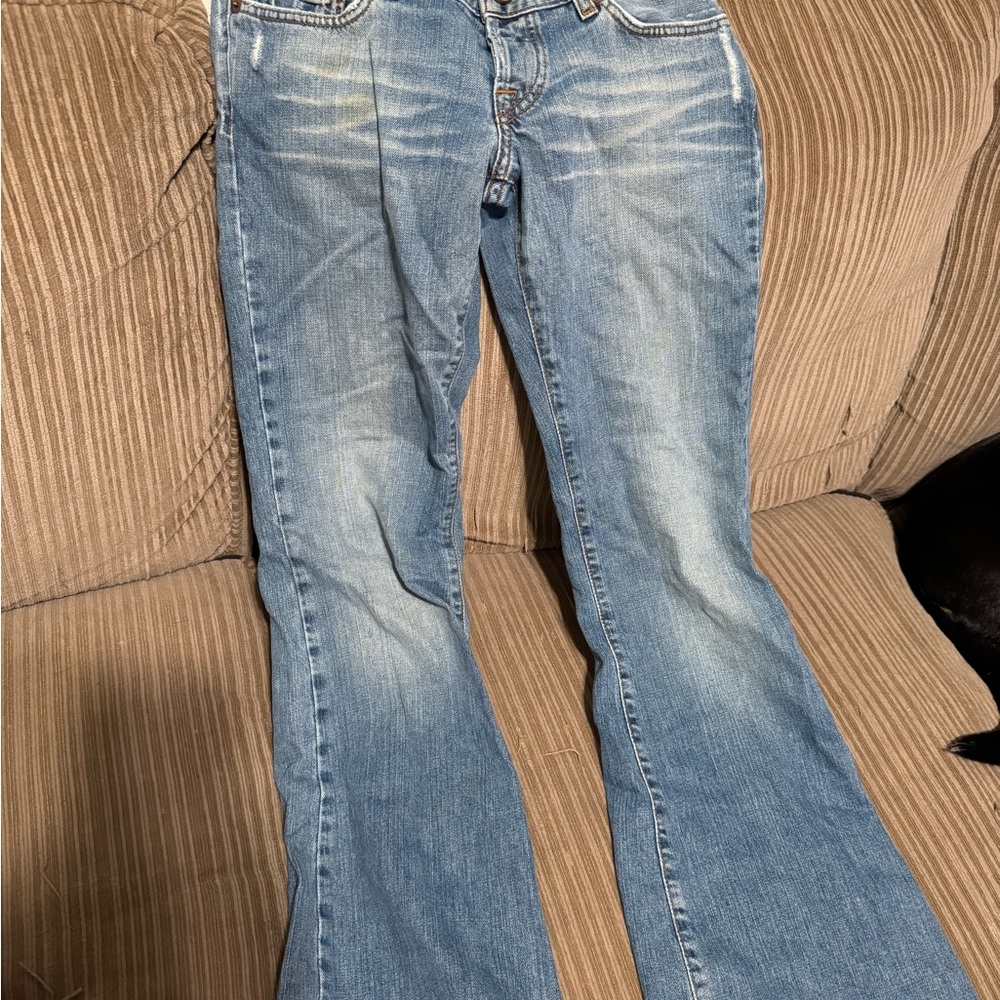 Premium denim lucky brand handmade Jeans with Vintage-Inspired Fade